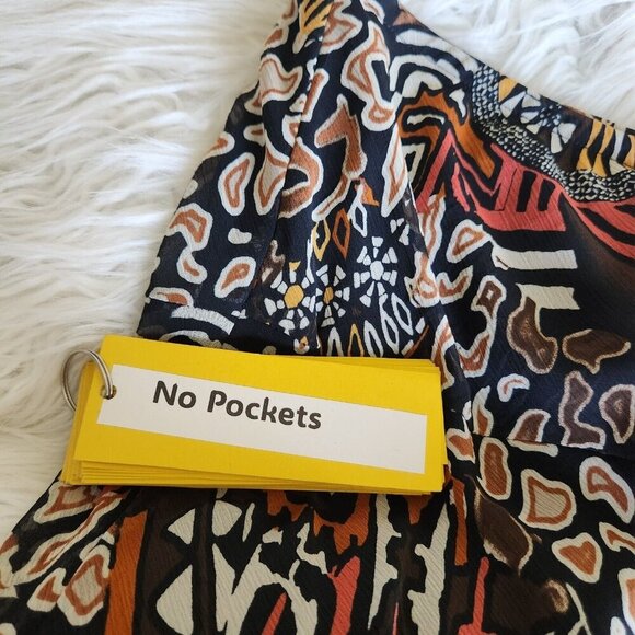 Ruby Rd Tiered Maxi Skirt Women's 12 Pull on Elastic Waist Flowy Lined Southwest - Picture 13 of 14